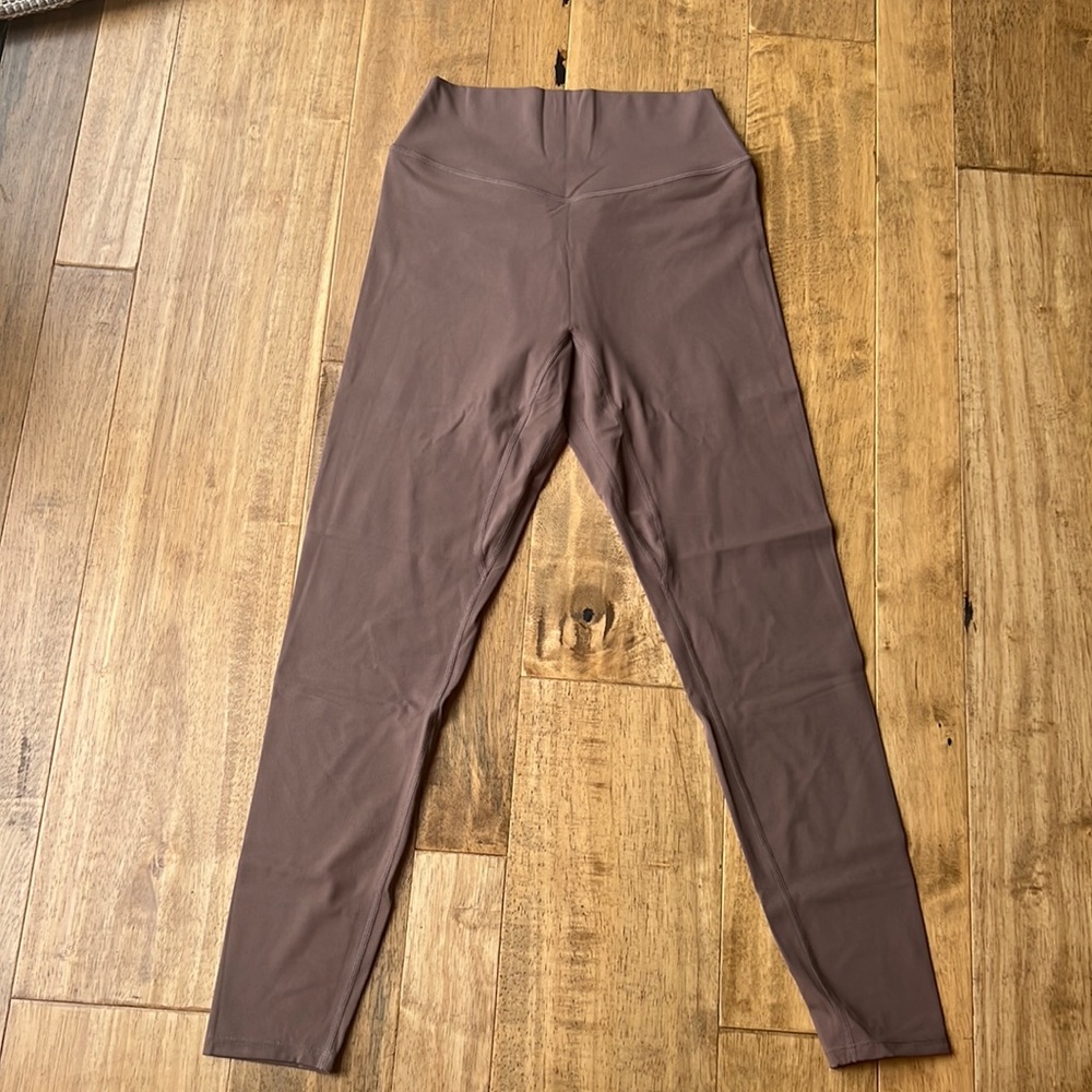 AoxJox Leggings in Size Large. Color is a Dark Camel.
